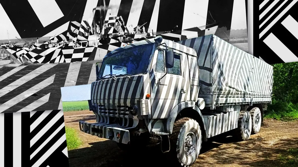 Russia is painting its trucks like 1918 battleships to confuse Ukrainian drones
