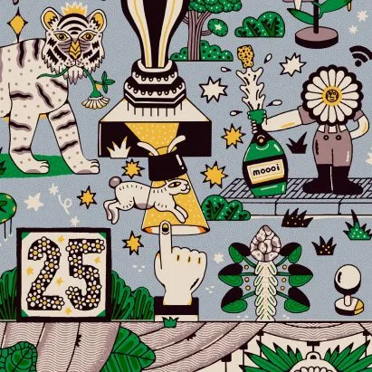 Moooi turns 25 in Milan with silver spectacle and a sofa worth talking about