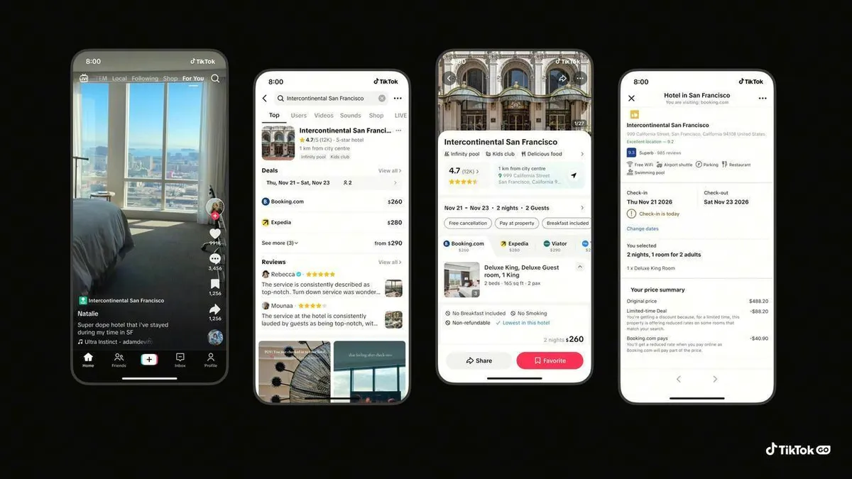 TikTok wants to be your next travel agent with new booking feature
