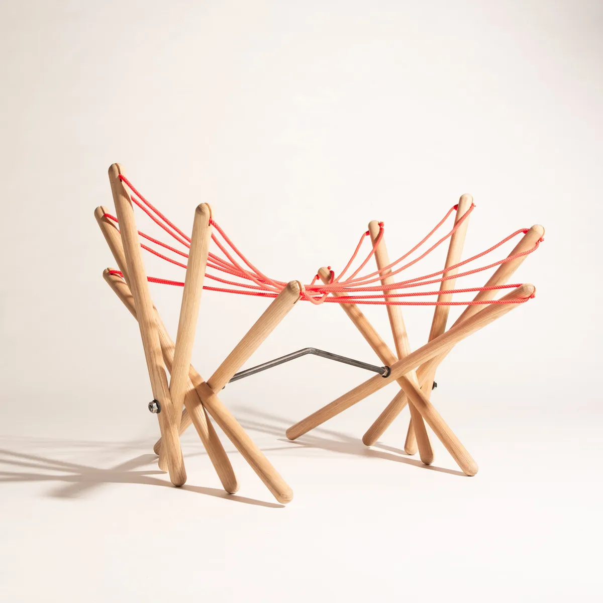 This adjustable stool is basically a giant cat's cradle - and we're obsessed