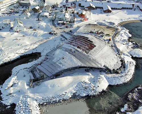 Norway is building a whale-shaped building in the arctic and it's genuinely stunning