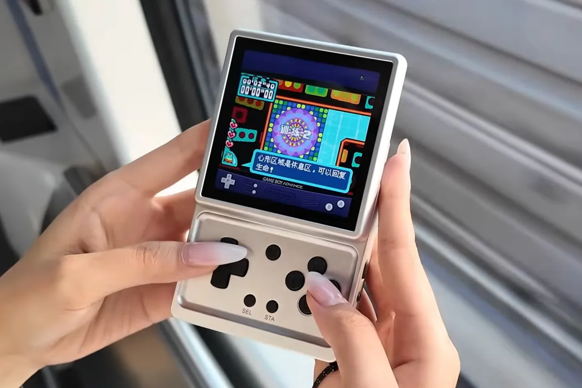 Anbernic's new RG Rotate handheld has a swiveling screen and serious retro energy