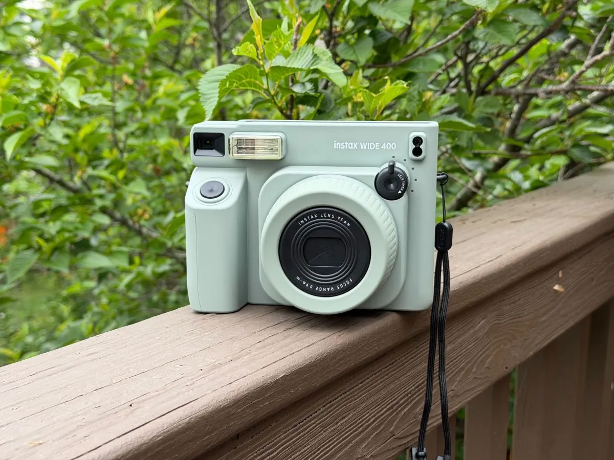 Fujifilm's Instax Wide 400 proves we still want chunky plastic cameras in a world full of AI magic