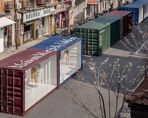 Maison Margiela and OMA/AMO are turning shipping containers into high fashion moments across China