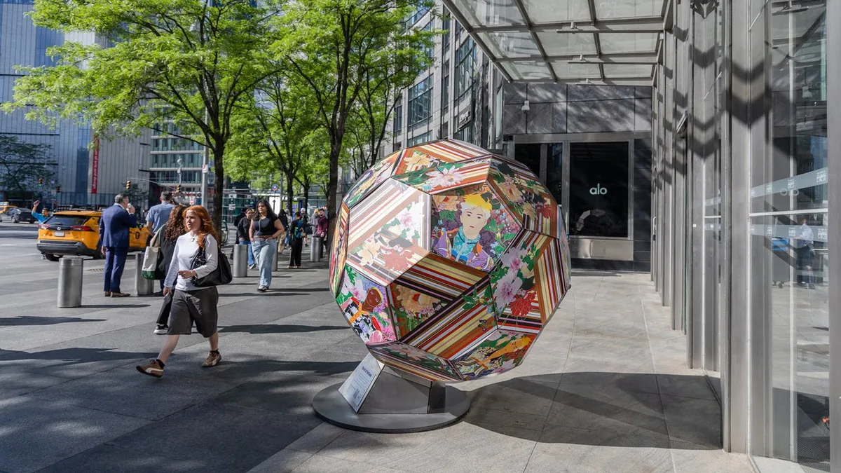Giant soccer balls are taking over New York City and honestly, we're here for it