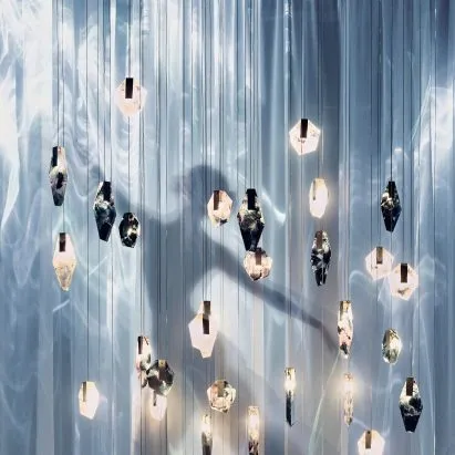Someone turned trash glass into a floating crystal cloud and it's absurdly beautiful