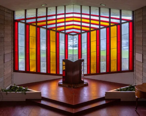 A photographer just made frank lloyd wright's weirdest campus look even more unhinged (in the best way)