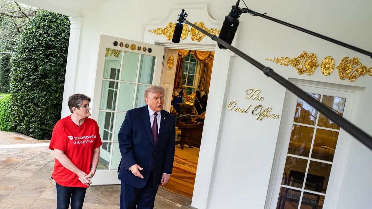 Trump DoorDashed McDonald's to the White House and honestly, same