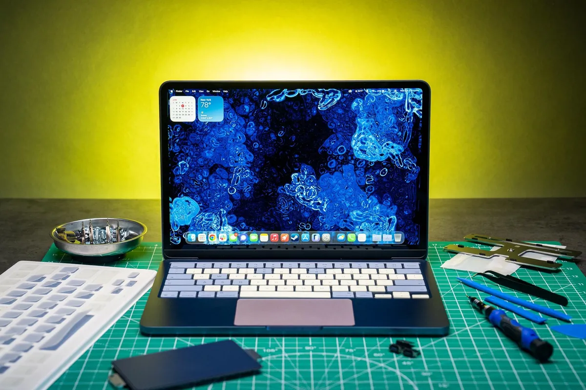 Someone made a Frankenstein MacBook Neo from official Apple parts and it's kind of beautiful