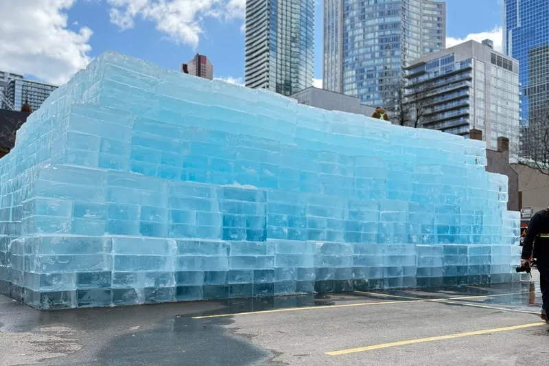 Drake hid his album release date at the bottom of a giant ice sculpture and honestly, respect