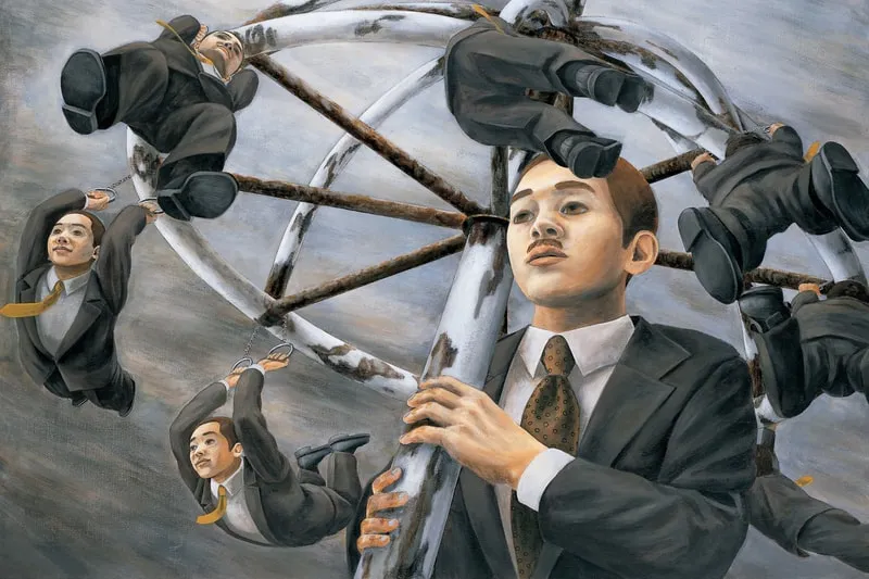 The Japanese painter who turned economic despair into nightmare fuel is finally getting his Paris moment