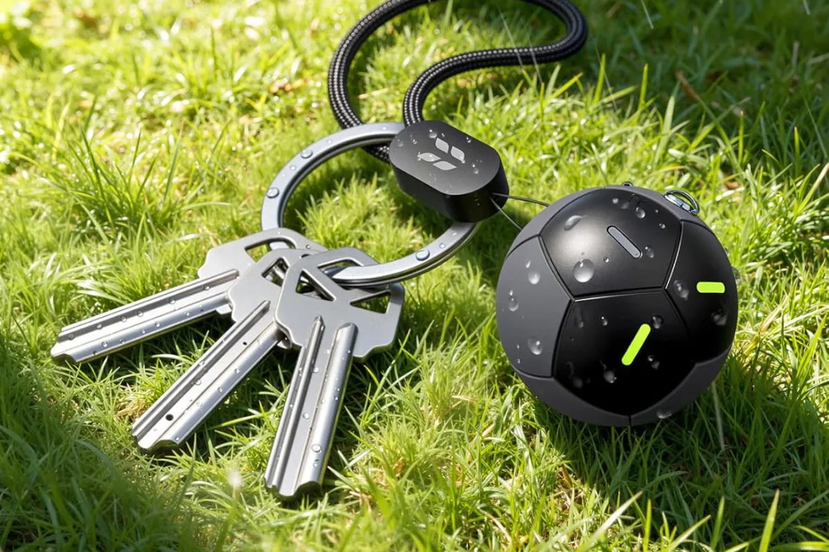 This soccer ball tracker has 7 years of battery life and zero shame about being huge